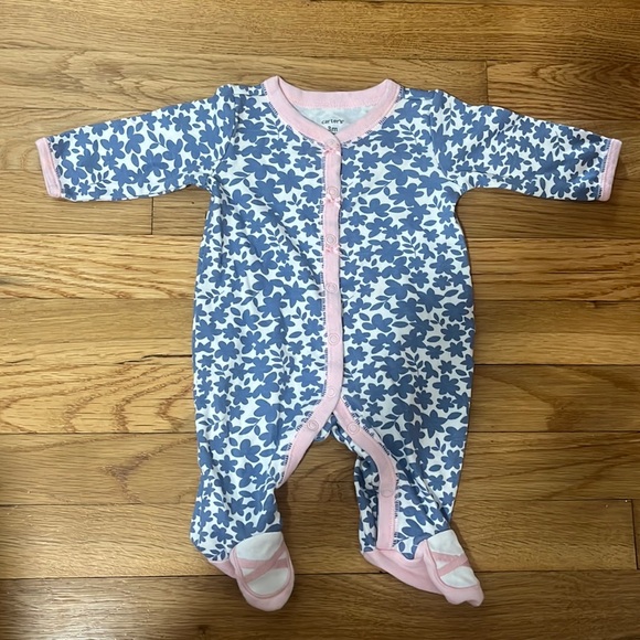 Flowery one piece 3M - Picture 1 of 3